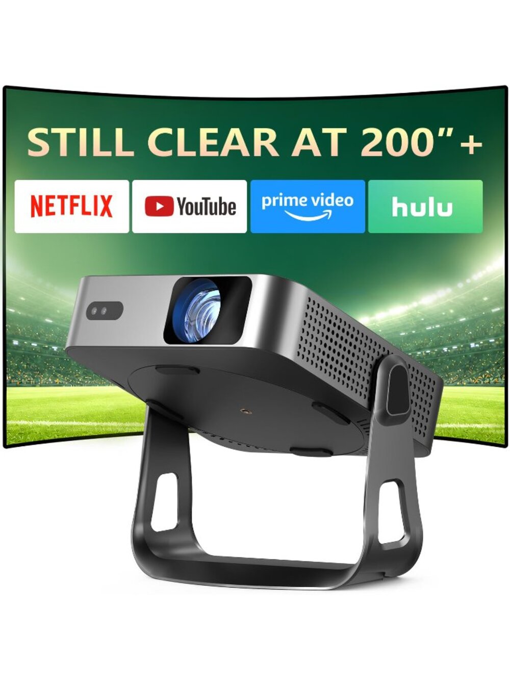 NEW Now with Netflix / 1080P-VOPLLS Smart Mini Thinnest 1.81 Native 1080P Auto